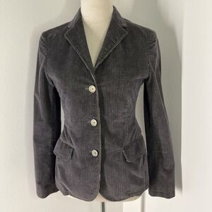 Peter Elliot Corduroy Blazer Made in Italy Women Size 38 Sm Riding Equestrian‎